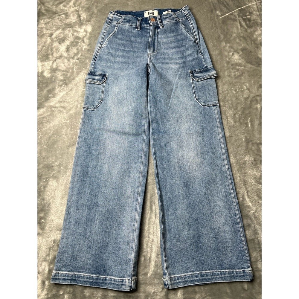 Paige Women Jeans Women Size 24x26 Drew Cargo Pocket Utility Soft Stretch
